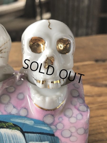 画像8: Vintage Nodding Skulls Salt and Pepper Ceramic Shakers Made in JAPAN (A389) (8)