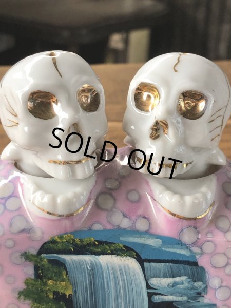 画像13: Vintage Nodding Skulls Salt and Pepper Ceramic Shakers Made in JAPAN (A389) (13)