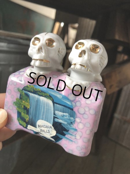 画像18: Vintage Nodding Skulls Salt and Pepper Ceramic Shakers Made in JAPAN (A389) (18)