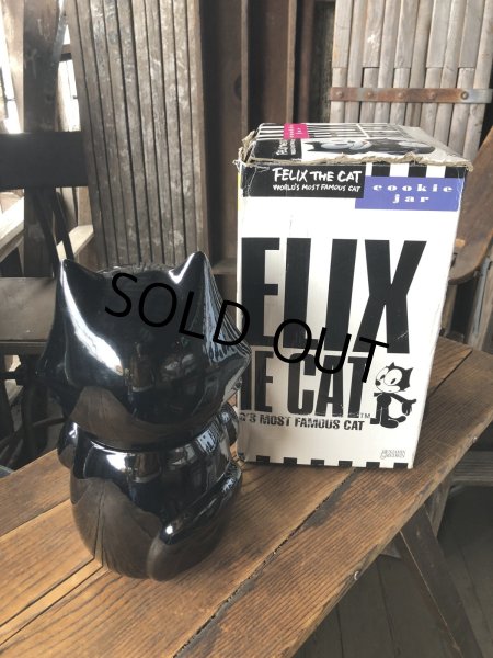 画像3: 90s Vintage Felix The Cat Ceramic Cookie Jar w/box (A390) (3)