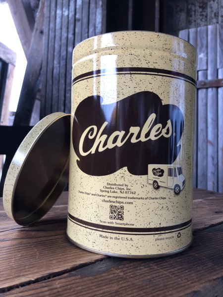 画像3: Charles Chips Advertising Tin Can (A398) (3)