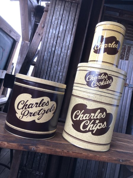 画像9: Charles Chips Advertising Tin Can (A398) (9)