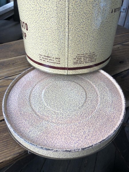 画像5: Vintage Charles Chips Advertising Potato Chip Tin Can (A393) (5)