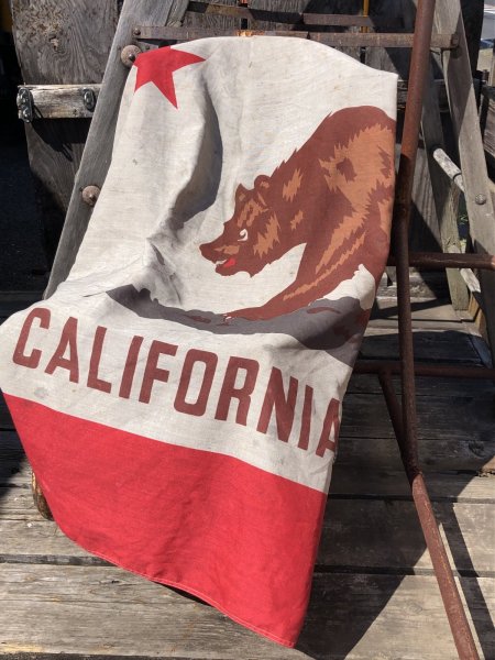 画像17: Vintage Large California Republic The BEAR Flag AJAX Cotton Paramount Flag Co 120ｘ185 cm (A399)  (17)