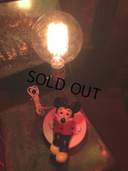 画像14: 70s Vintage Disney Mickey Mouse Night Lamp (A404) (14)