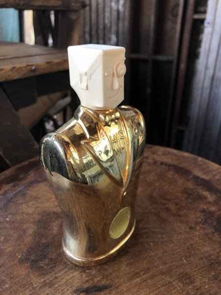 画像2: 40s Vintage Advertising HIS Men's After Shave Lotion Bottle Rare Gold Ver (A408)  (2)