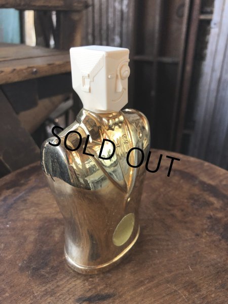 画像2: 40s Vintage Advertising HIS Men's After Shave Lotion Bottle Rare Gold Ver (A408)  (2)