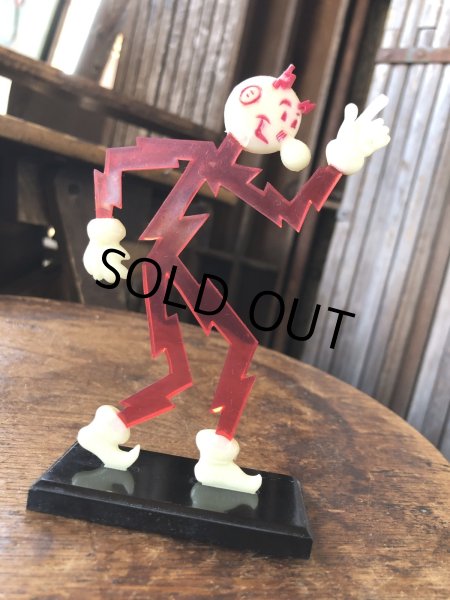 画像3: 〜50s Vintage REDDY KILOWATT Standing Business Card Holder Figure (A416) (3)