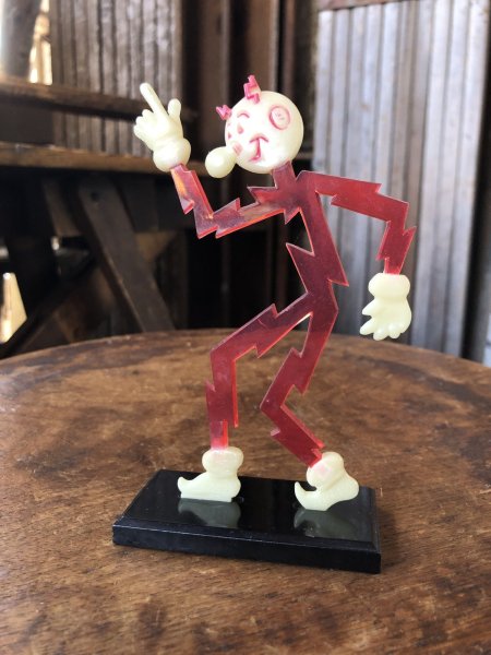 画像1: 〜50s Vintage REDDY KILOWATT Standing Business Card Holder Figure (A417) (1)
