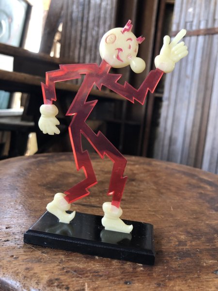 画像3: 〜50s Vintage REDDY KILOWATT Standing Business Card Holder Figure (A418) (3)