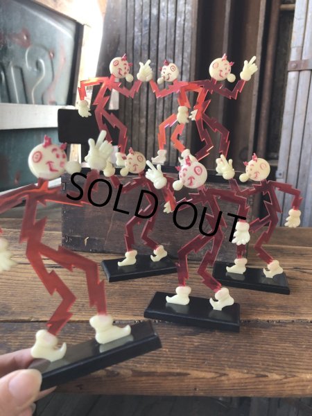 画像14: 〜50s Vintage REDDY KILOWATT Standing Business Card Holder Figure (A416) (14)