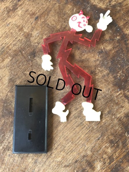 画像10: 〜50s Vintage REDDY KILOWATT Standing Business Card Holder Figure (A415) (10)