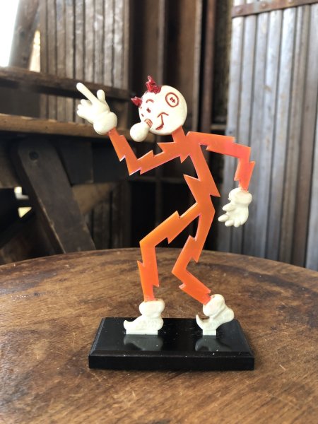 画像2: 〜50s Vintage REDDY KILOWATT Standing Business Card Holder Figure (A414) (2)