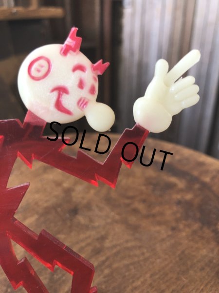 画像8: 〜50s Vintage REDDY KILOWATT Standing Business Card Holder Figure (A415) (8)