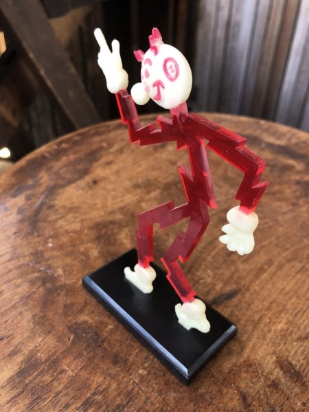 画像2: 〜50s Vintage REDDY KILOWATT Standing Business Card Holder Figure (A415) (2)