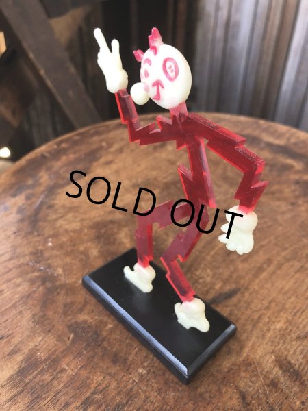 画像2: 〜50s Vintage REDDY KILOWATT Standing Business Card Holder Figure (A415) (2)