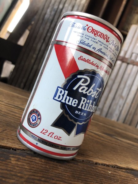 画像3: Vintage Pabst Blue Ribbon Beer Pull Tab Tapa Can 12 fl oz (A425) (3)