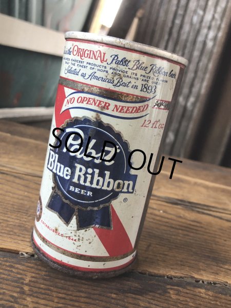 画像3: Vintage Pabst Blue Ribbon Beer Pull Tab Tapa Can 12 fl oz (A423) (3)