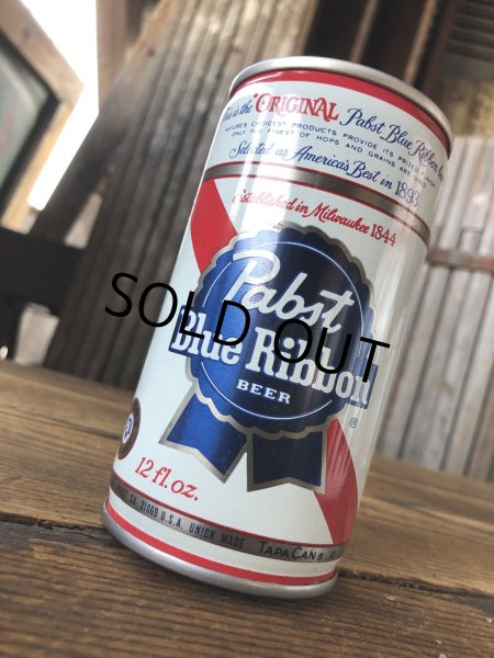 画像3: Vintage Pabst Blue Ribbon Beer Pull Tab Tapa Can 12 fl oz (A427) (3)