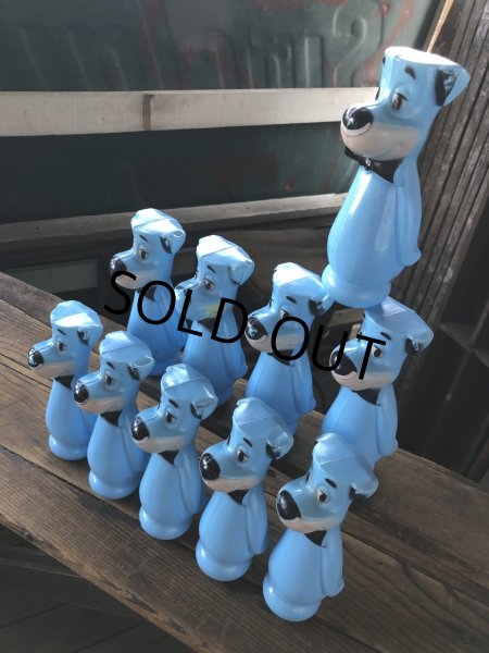画像11: 60s Hanna-Barbera Huckleberry Hound Bowling Pins Plastic Blow Mold Figures (A429)  (11)