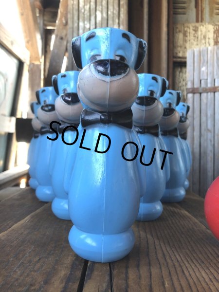 画像2: 60s Hanna-Barbera Huckleberry Hound Bowling Pins Plastic Blow Mold Figures (A429)  (2)
