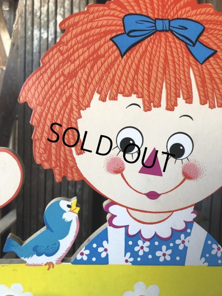 画像8: 70s Vintage Raggedy Ann and Andy Wall Hanging Coat/ Hat Rack Kids Decor (A430)   (8)