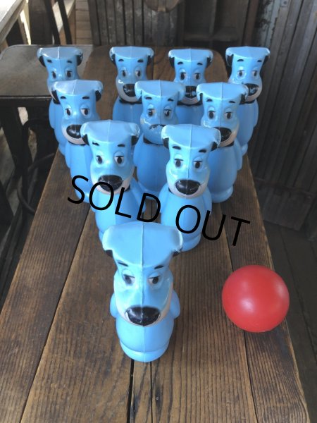 画像17: 60s Hanna-Barbera Huckleberry Hound Bowling Pins Plastic Blow Mold Figures (A429)  (17)