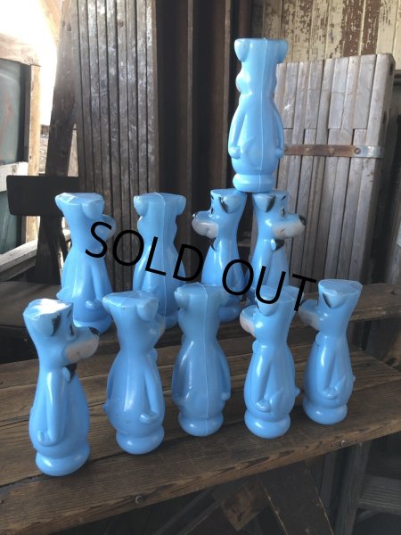 画像12: 60s Hanna-Barbera Huckleberry Hound Bowling Pins Plastic Blow Mold Figures (A429)  (12)
