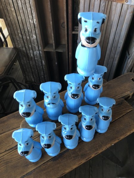 画像10: 60s Hanna-Barbera Huckleberry Hound Bowling Pins Plastic Blow Mold Figures (A429)  (10)