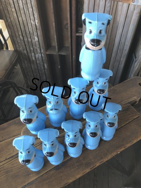 画像10: 60s Hanna-Barbera Huckleberry Hound Bowling Pins Plastic Blow Mold Figures (A429)  (10)