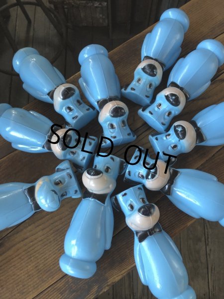 画像9: 60s Hanna-Barbera Huckleberry Hound Bowling Pins Plastic Blow Mold Figures (A429)  (9)