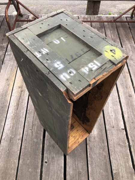 画像15: Vintage U.S MILITARY Wooden Crate No.4 (A432)   (15)