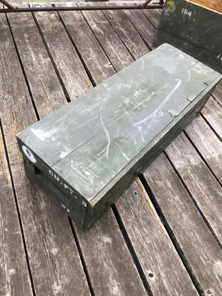 画像17: Vintage U.S MILITARY Wooden Crate No.5 (A433)   (17)