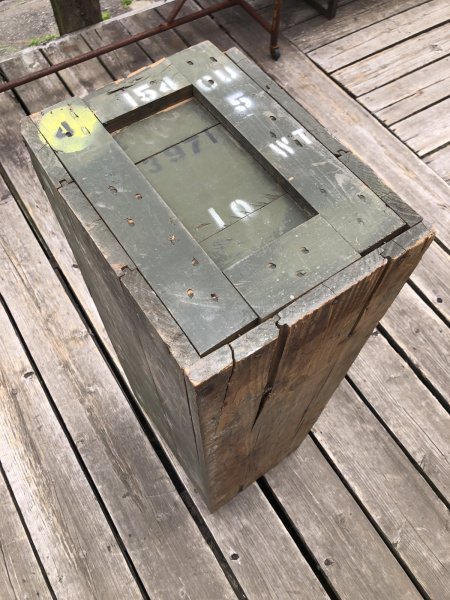 画像13: Vintage U.S MILITARY Wooden Crate No.4 (A432)   (13)