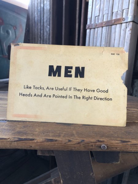 画像1: 50s Vintage Giant Comic Funny Postcard MEN (A440)   (1)