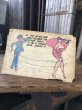 画像1: 50s Vintage Giant Comic Postcard IF THE WIND HAD ONLY BLOW THE OTHER WAY (A441)   (1)