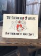 画像1: 50s Vintage Giant Comic Funny Postcard THE SULTAN HAD 9 WIVES (A439)   (1)