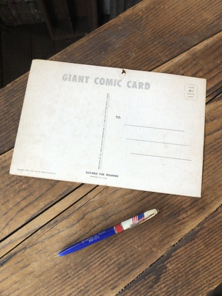 画像2: 50s Vintage Giant Comic Funny Postcard DON'T HURRY DON'T WORRY (A437)   (2)