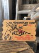 画像1: Vintage Funny Postcard Wooden Plaque ALL FISHERMAN... (A445)   (1)