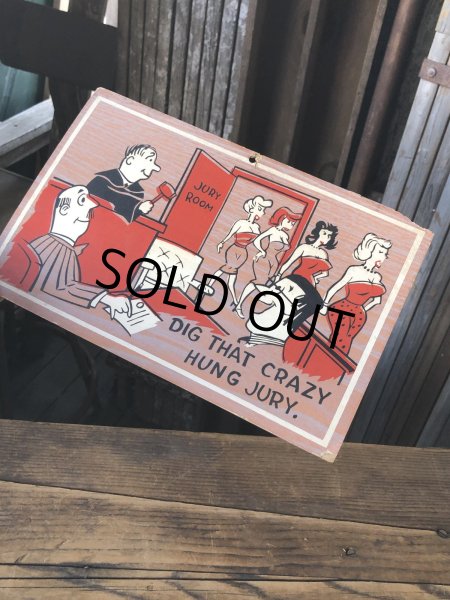 画像5: Vintage Funny Card " DIG THAT CRAZY HUNG JURY " (A454)   (5)