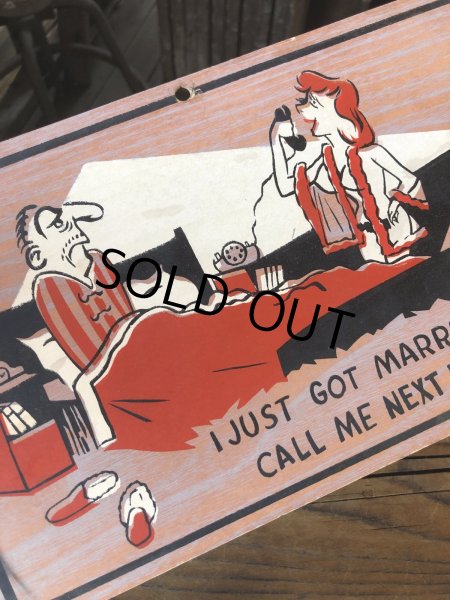 画像2: Vintage Funny Card " I JUST GOT MARRIED " (A453)   (2)