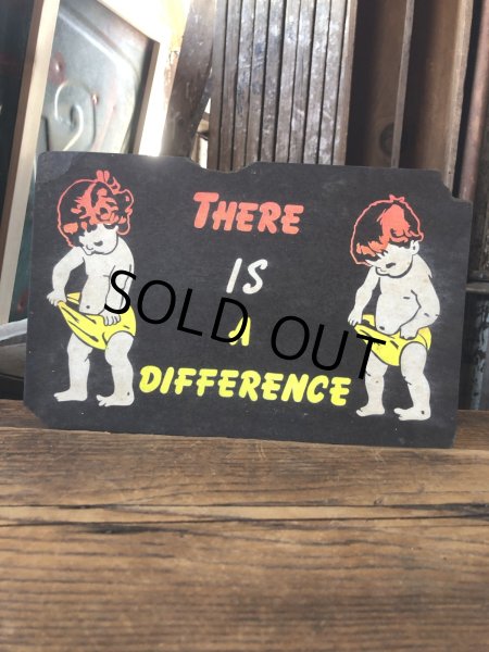 画像1:  Vintage Funny Card  " There is a difference " (A460)   (1)
