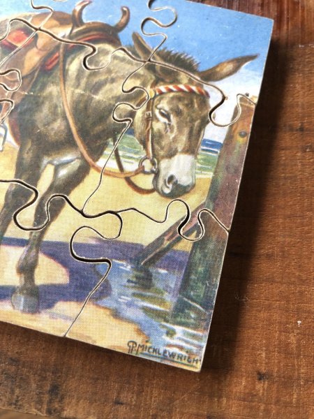 画像2: Vintage P.MICKLEWRIGHT Donkey Wood Puzzle (A471)   (2)