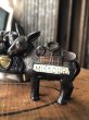 画像2: Vintage Japan Cast Metal Souvenir Donkey SET (A470)   (2)