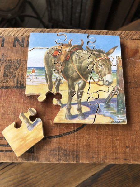画像4: Vintage P.MICKLEWRIGHT Donkey Wood Puzzle (A471)   (4)