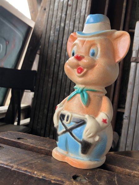 画像5: 60s Vintage Sheriff’s Deputy Bear Rubber Vinyl Squeaky Toy (A473) (5)