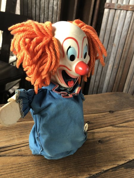 画像4: 60s Vintage Mattel Bozo the Clown Pullstring Talking Puppet Doll C (A475) (4)
