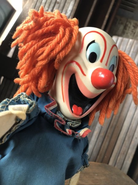 画像8: 60s Vintage Mattel Bozo the Clown Pullstring Talking Puppet Doll C (A475) (8)