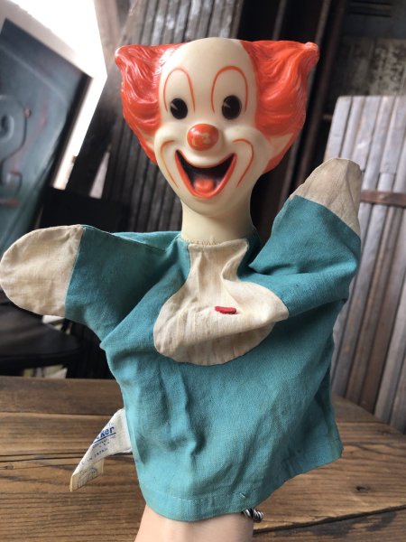 画像9: 60s Vintage Knickerbocker Bozo the Clown Puppet Doll A (A476) (9)