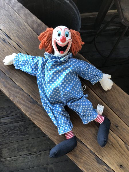 画像9: 60s Vintage Mattel Bozo the Clown Pullstring Talking Doll (A482) (9)